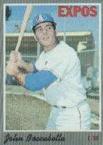 1970 Topps Baseball Cards      019      John Boccabella